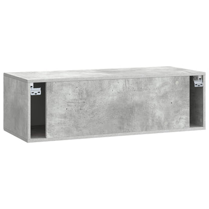 Wall-Mounted TV Cabinet Concrete Grey 98 x 41 x 30 cm