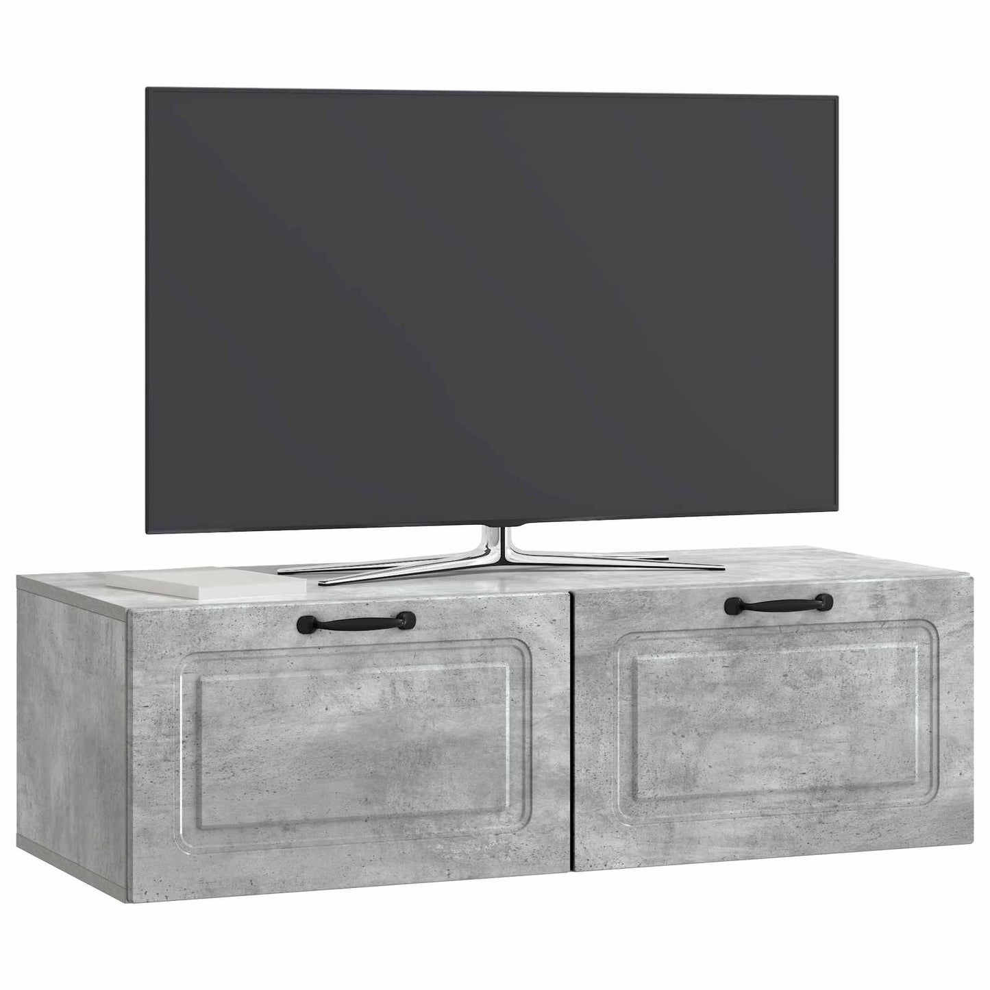 Wall-Mounted TV Cabinet Concrete Grey 98 x 41 x 30 cm