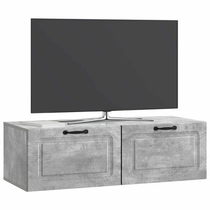 Wall-Mounted TV Cabinet Concrete Grey 98 x 41 x 30 cm