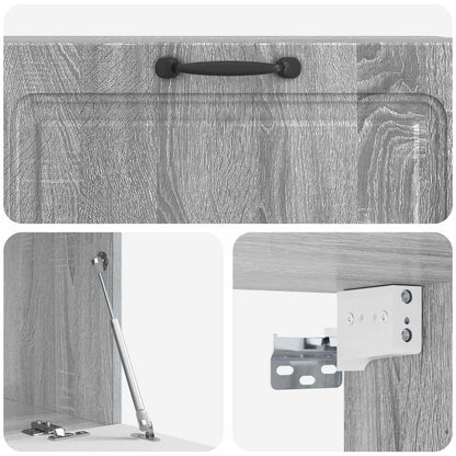 Wall-Mounted TV Cabinet Grey Sonoma 98 x 41 x 30 cm
