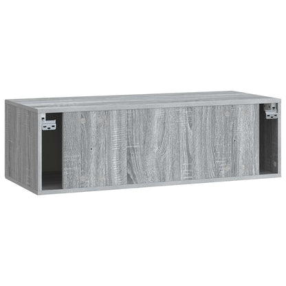 Wall-Mounted TV Cabinet Grey Sonoma 98 x 41 x 30 cm
