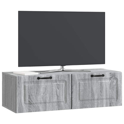 Wall-Mounted TV Cabinet Grey Sonoma 98 x 41 x 30 cm