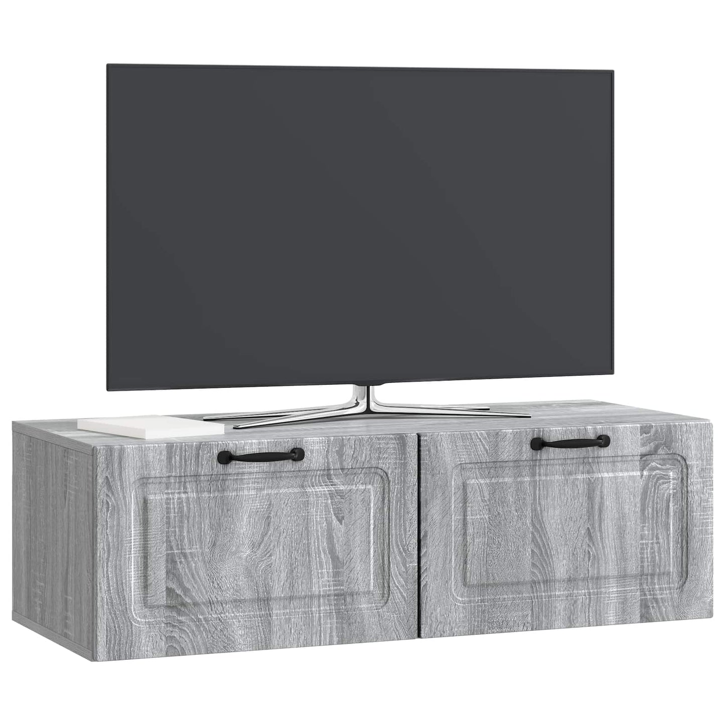 Wall-Mounted TV Cabinet Grey Sonoma 98 x 41 x 30 cm