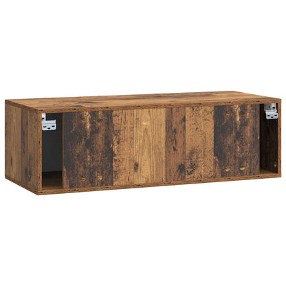 Wall-Mounted TV Cabinet Wall-mounted Old Wood 98 x 41 x 30 cm