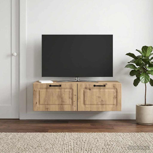 Wall-Mounted TV Cabinet Artisan Oak 98 x 41 x 30 cm