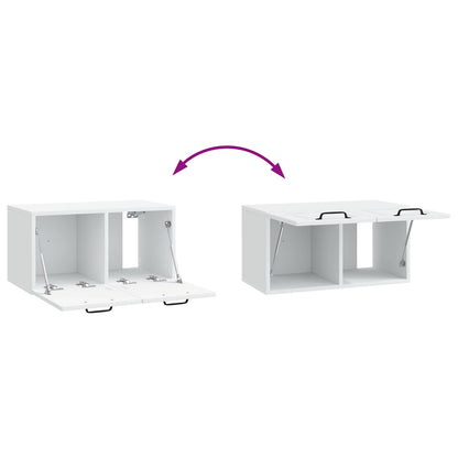 Wall-Mounted TV Cabinet White 59.5 x 31 x 30 cm Engineered Wood