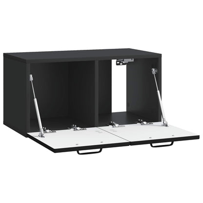 Wall-Mounted TV Cabinet Black 59.5 x 31 x 30 cm Engineered Wood