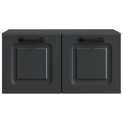 Wall-Mounted TV Cabinet Black 59.5 x 31 x 30 cm Engineered Wood