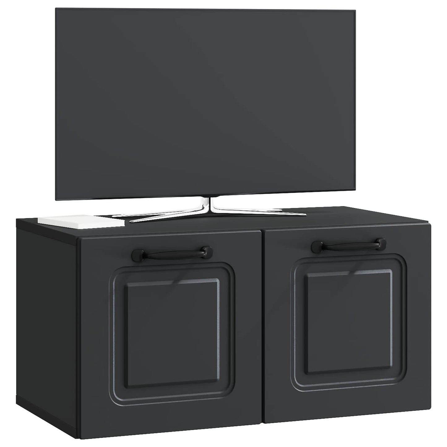 Wall-Mounted TV Cabinet Black 59.5 x 31 x 30 cm Engineered Wood