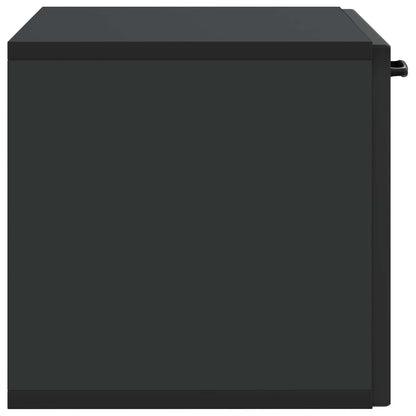 Wall-Mounted TV Cabinet Black 59.5 x 31 x 30 cm Engineered Wood