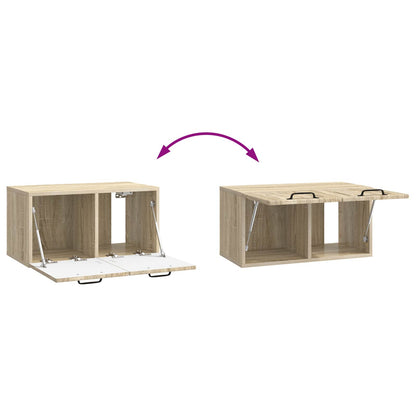 Wall-Mounted TV Cabinet Sonoma Oak 59.5 x 31 x 30 cm