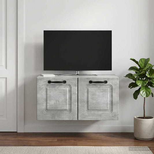 Wall-Mounted TV Cabinet Concrete Grey 59.5 x 31 x 30 cm