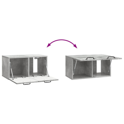 Wall-Mounted TV Cabinet Concrete Grey 59.5 x 31 x 30 cm