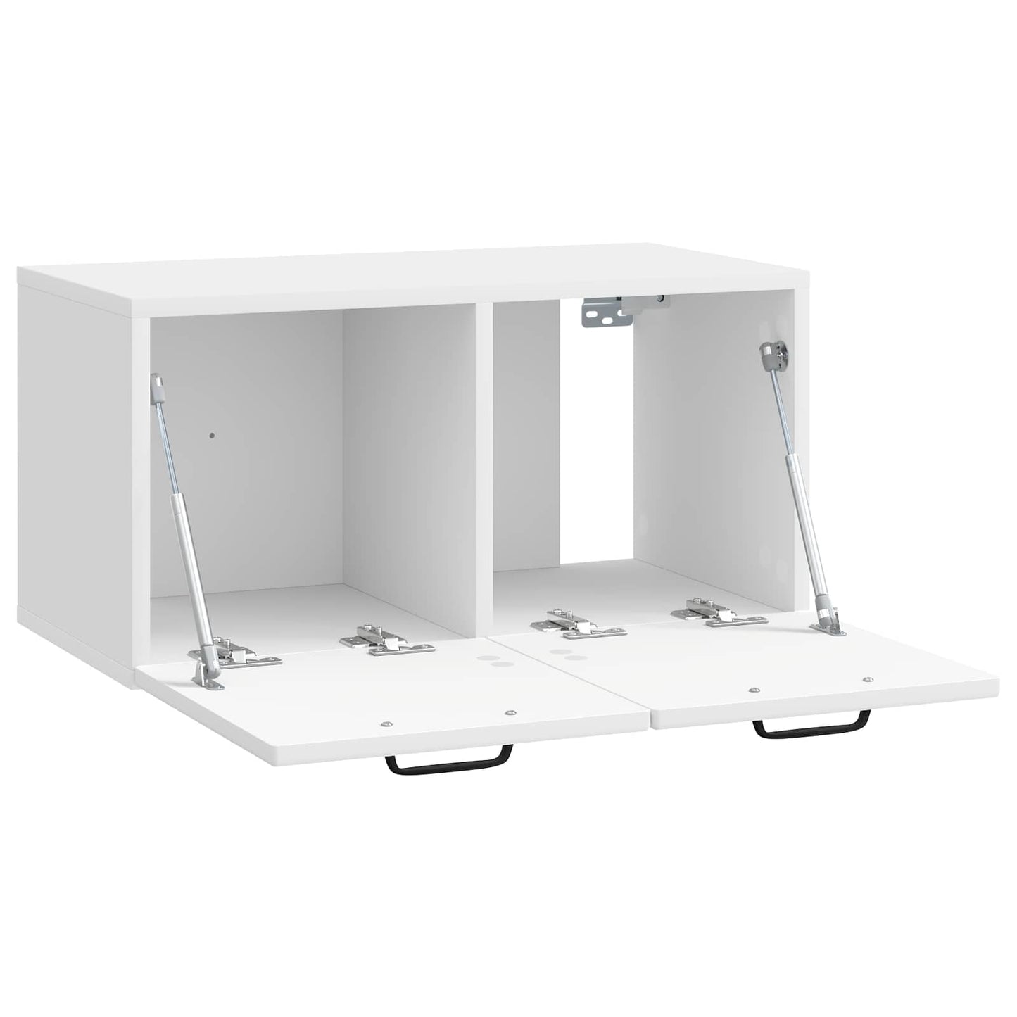 Wall-Mounted TV Cabinet High Gloss White 59.5 x 31 x 30 cm