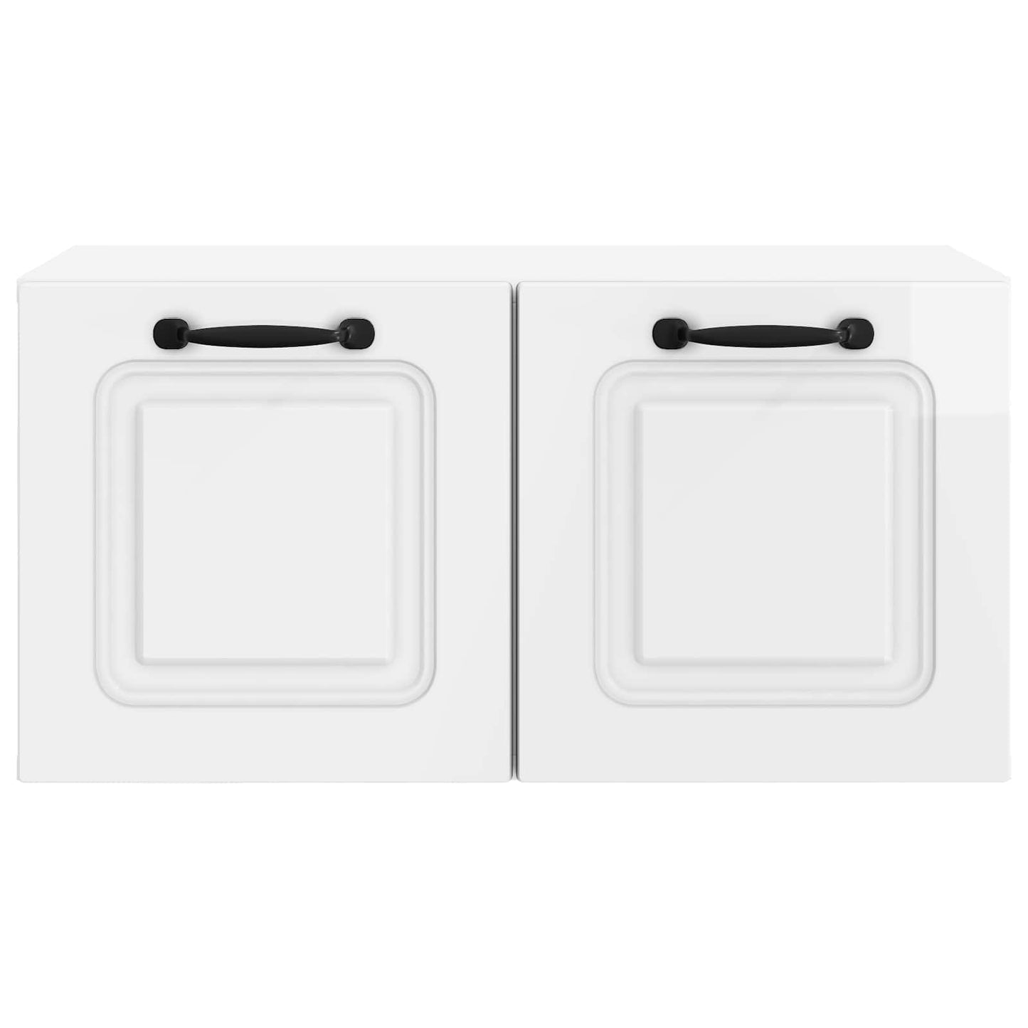 Wall-Mounted TV Cabinet High Gloss White 59.5 x 31 x 30 cm