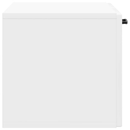 Wall-Mounted TV Cabinet High Gloss White 59.5 x 31 x 30 cm