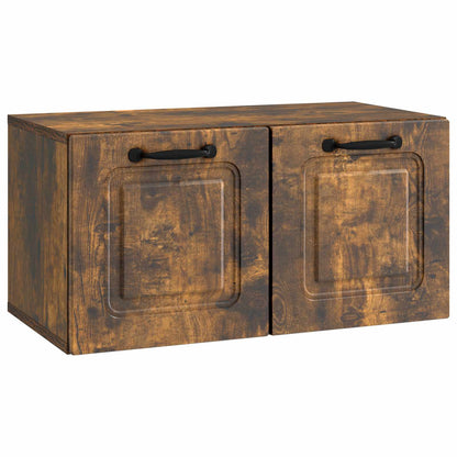 Wall-Mounted TV Cabinet Smoked Oak 59.5 x 31 x 30 cm