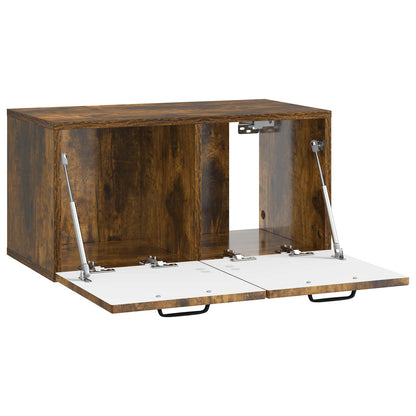 Wall-Mounted TV Cabinet Smoked Oak 59.5 x 31 x 30 cm
