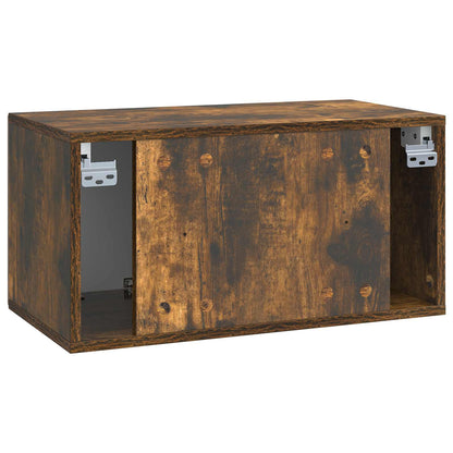 Wall-Mounted TV Cabinet Smoked Oak 59.5 x 31 x 30 cm