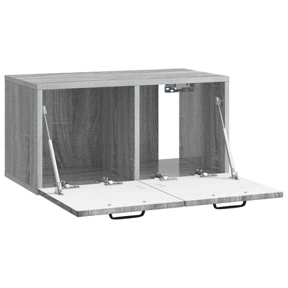 Wall-Mounted TV Cabinet Grey Sonoma 59.5 x 31 x 30 cm