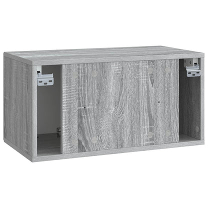 Wall-Mounted TV Cabinet Grey Sonoma 59.5 x 31 x 30 cm