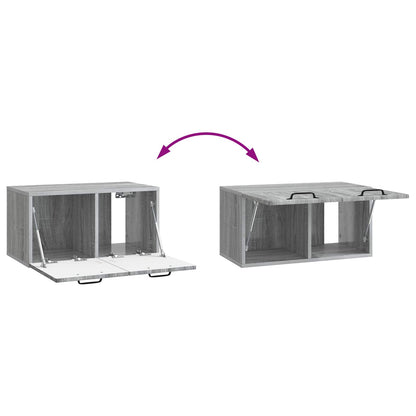Wall-Mounted TV Cabinet Grey Sonoma 59.5 x 31 x 30 cm