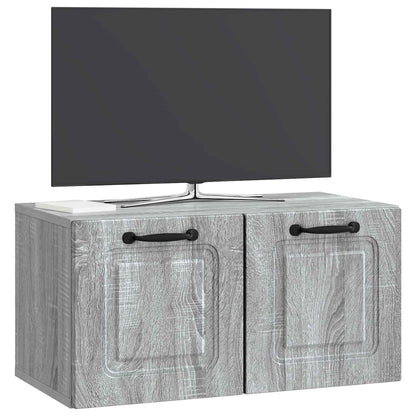 Wall-Mounted TV Cabinet Grey Sonoma 59.5 x 31 x 30 cm