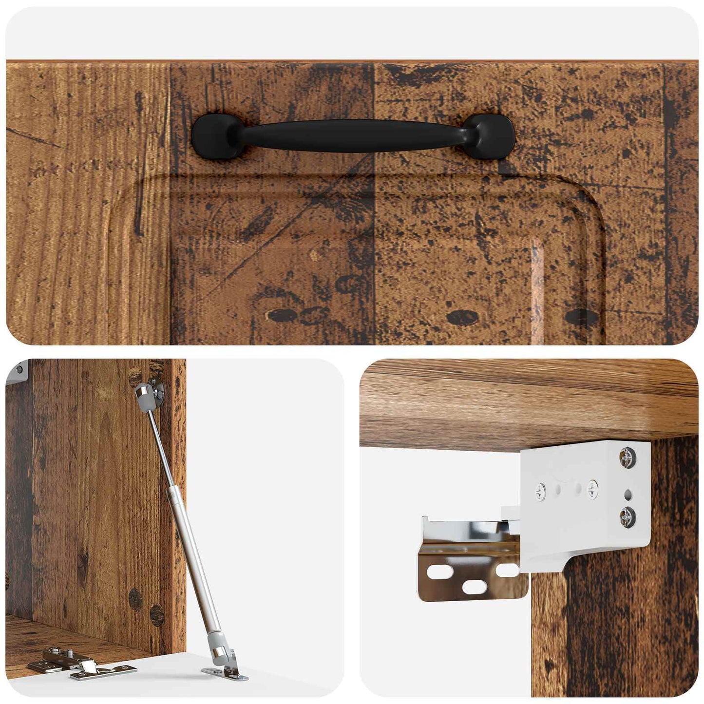 Wall-Mounted TV Cabinet Wall-mounted Old Wood 59.5 x 31 x 30 cm