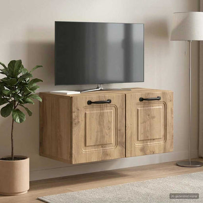Wall-Mounted TV Cabinet Artisan Oak 59.5 x 31 x 30 cm