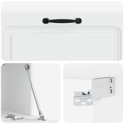 Wall-Mounted TV Cabinet White 78.5 x 31 x 30 cm Engineered Wood