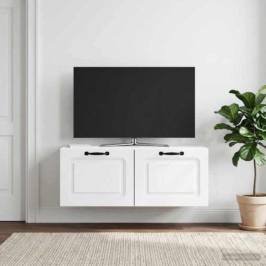Wall-Mounted TV Cabinet White 78.5 x 31 x 30 cm Engineered Wood