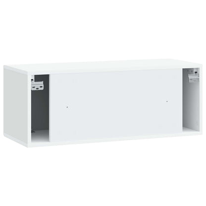Wall-Mounted TV Cabinet White 78.5 x 31 x 30 cm Engineered Wood