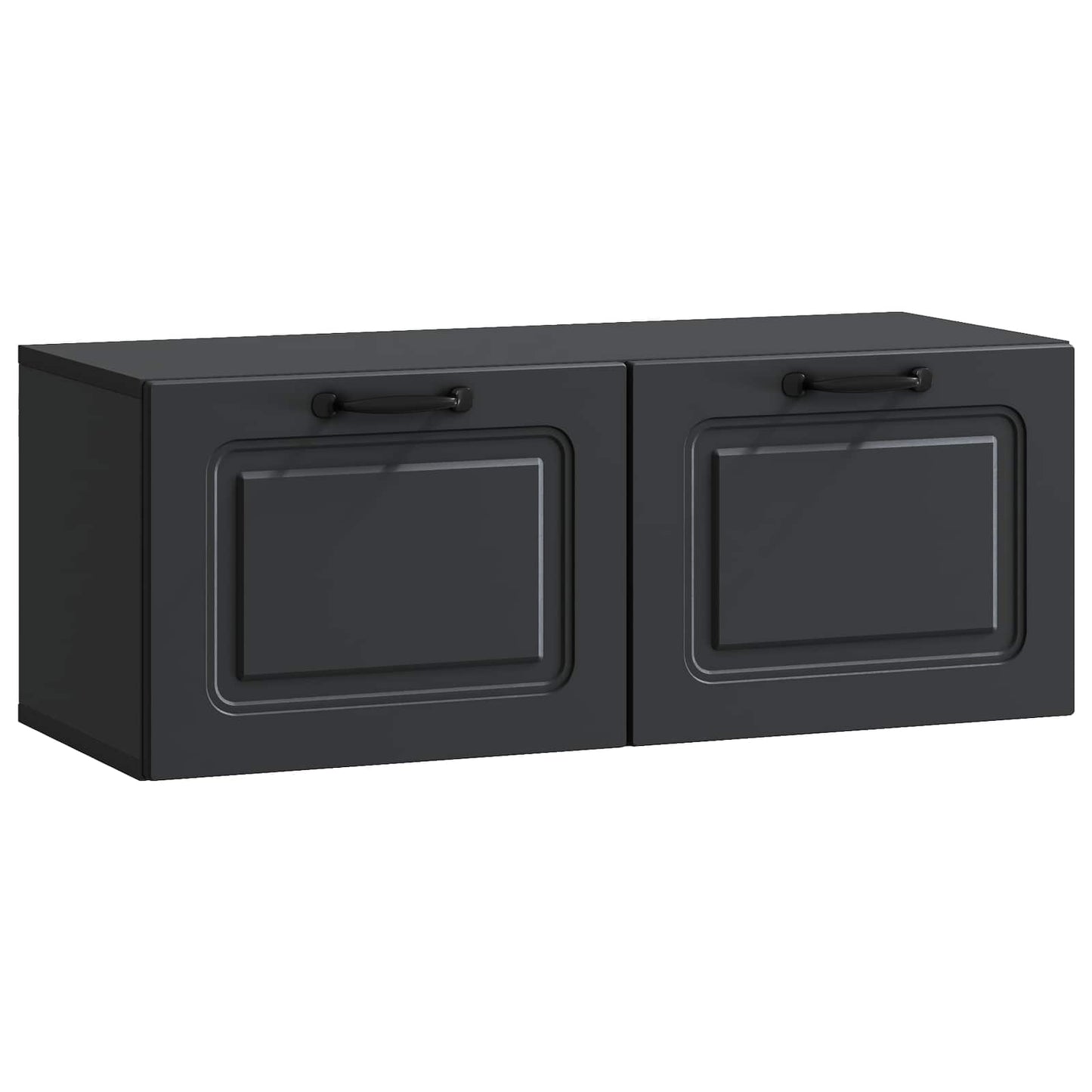 Wall-Mounted TV Cabinet Black 78.5 x 31 x 30 cm Engineered Wood