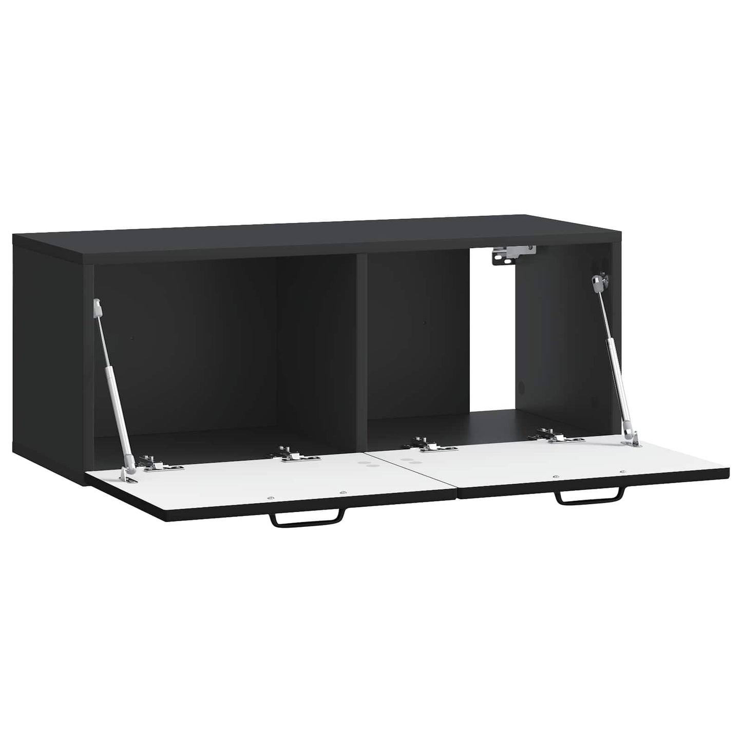 Wall-Mounted TV Cabinet Black 78.5 x 31 x 30 cm Engineered Wood