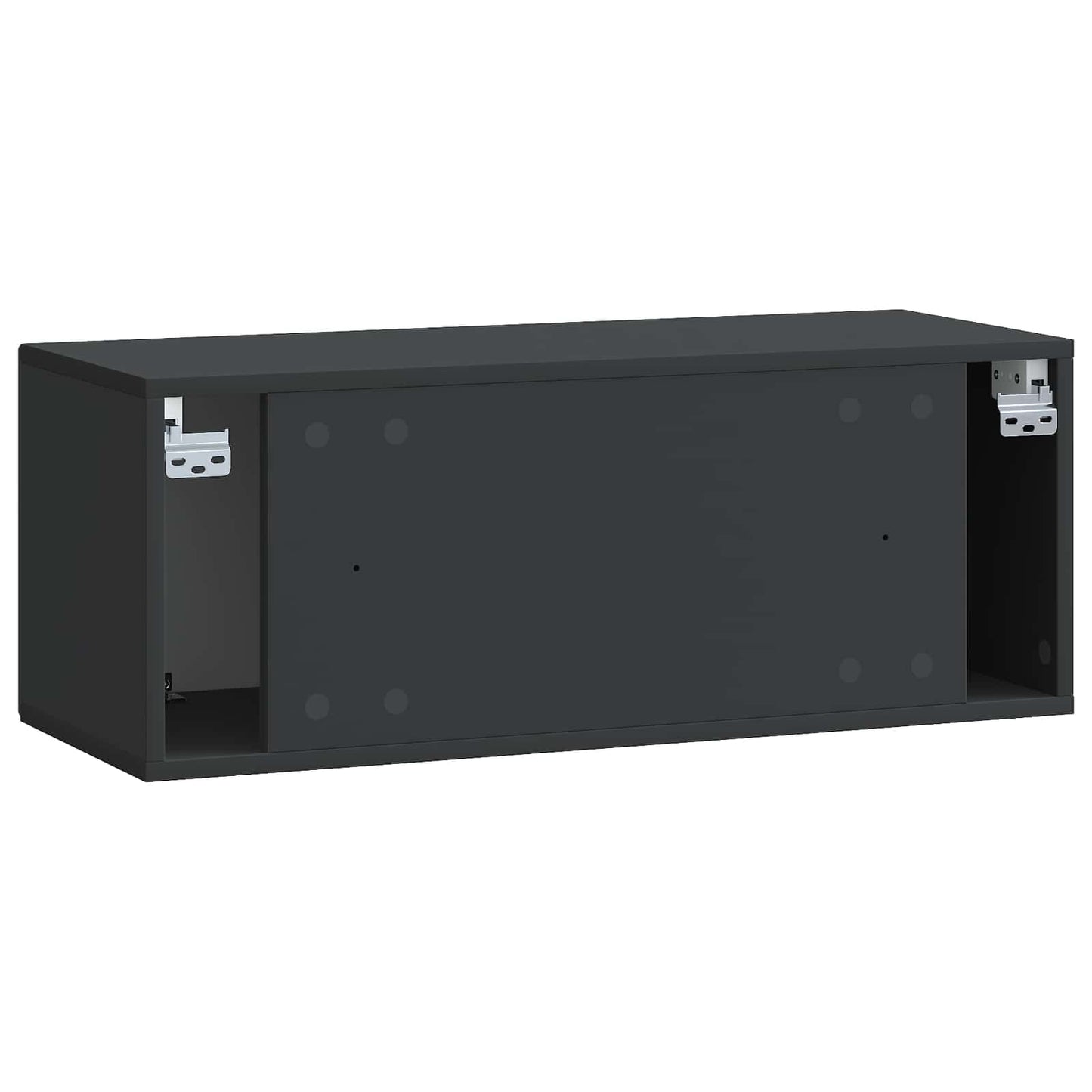 Wall-Mounted TV Cabinet Black 78.5 x 31 x 30 cm Engineered Wood