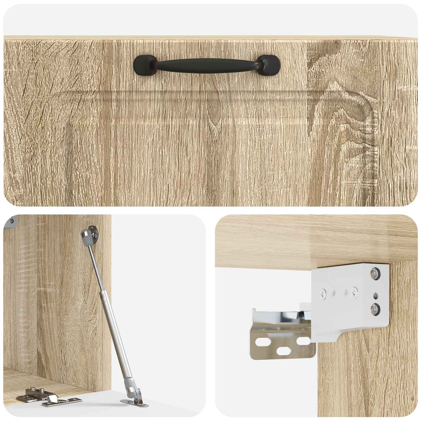 Wall-Mounted TV Cabinet Sonoma Oak 78.5 x 31 x 30 cm