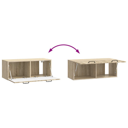 Wall-Mounted TV Cabinet Sonoma Oak 78.5 x 31 x 30 cm