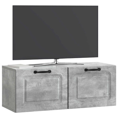 Wall-Mounted TV Cabinet Concrete Grey 78.5 x 31 x 30 cm