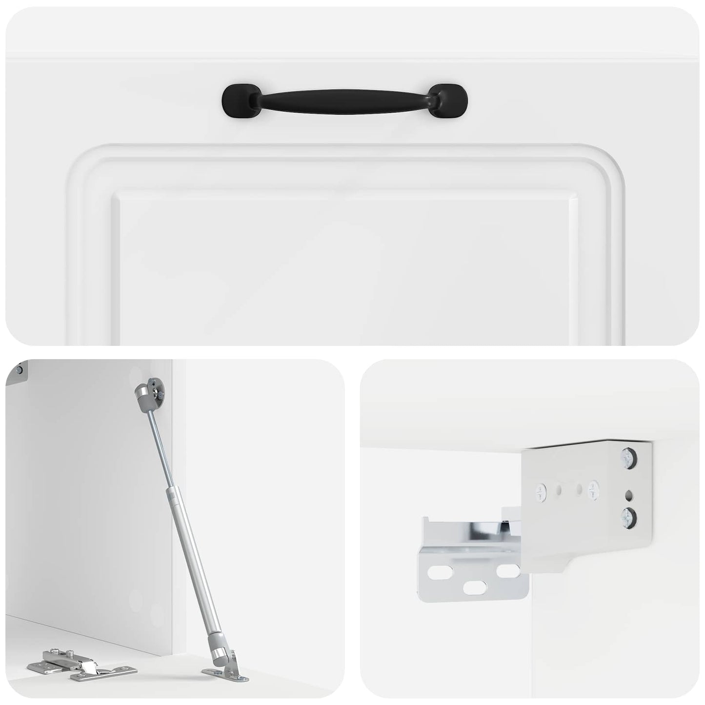 Wall-Mounted TV Cabinet High Gloss White 78.5 x 31 x 30 cm