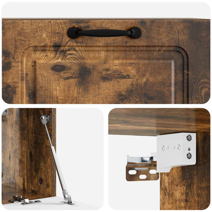 Wall-Mounted TV Cabinet Smoked Oak 78.5 x 31 x 30 cm