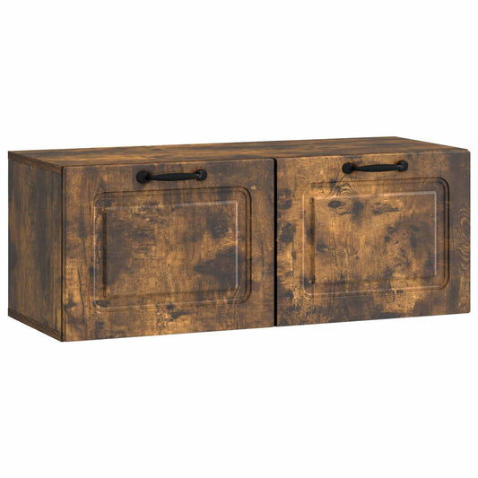 Wall-Mounted TV Cabinet Smoked Oak 78.5 x 31 x 30 cm