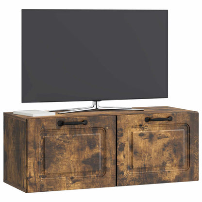 Wall-Mounted TV Cabinet Smoked Oak 78.5 x 31 x 30 cm