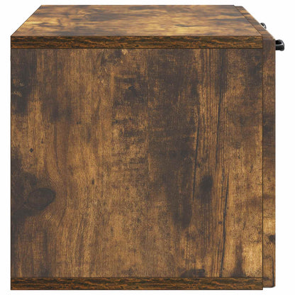 Wall-Mounted TV Cabinet Smoked Oak 78.5 x 31 x 30 cm
