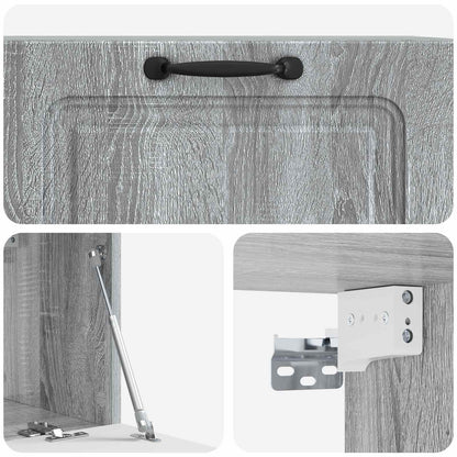 Wall-Mounted TV Cabinet Grey Sonoma 78.5 x 31 x 30 cm