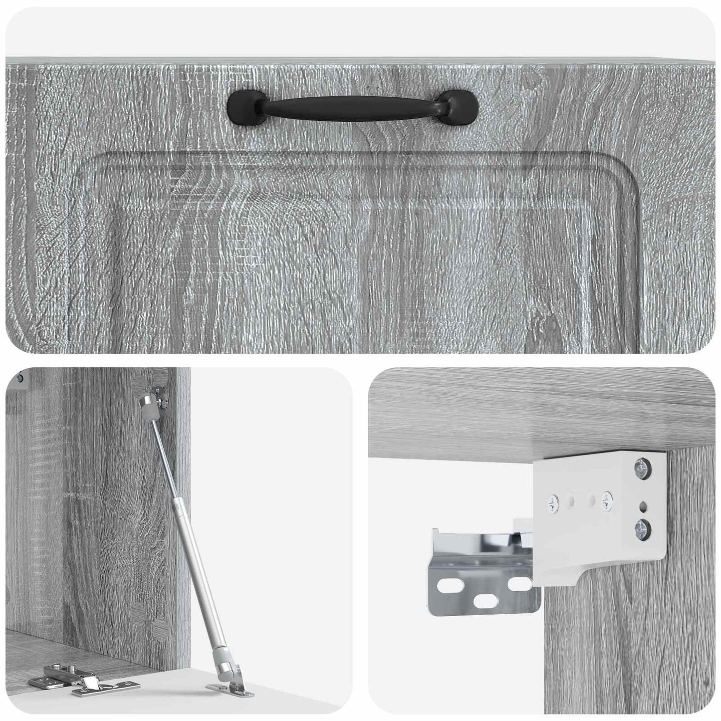 Wall-Mounted TV Cabinet Grey Sonoma 78.5 x 31 x 30 cm
