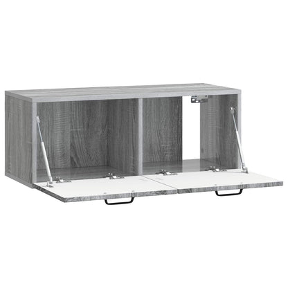 Wall-Mounted TV Cabinet Grey Sonoma 78.5 x 31 x 30 cm