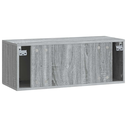 Wall-Mounted TV Cabinet Grey Sonoma 78.5 x 31 x 30 cm