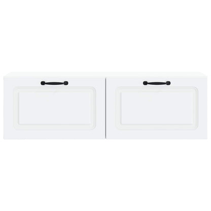 Wall-Mounted TV Cabinet White 98 x 31 x 30 cm Engineered Wood