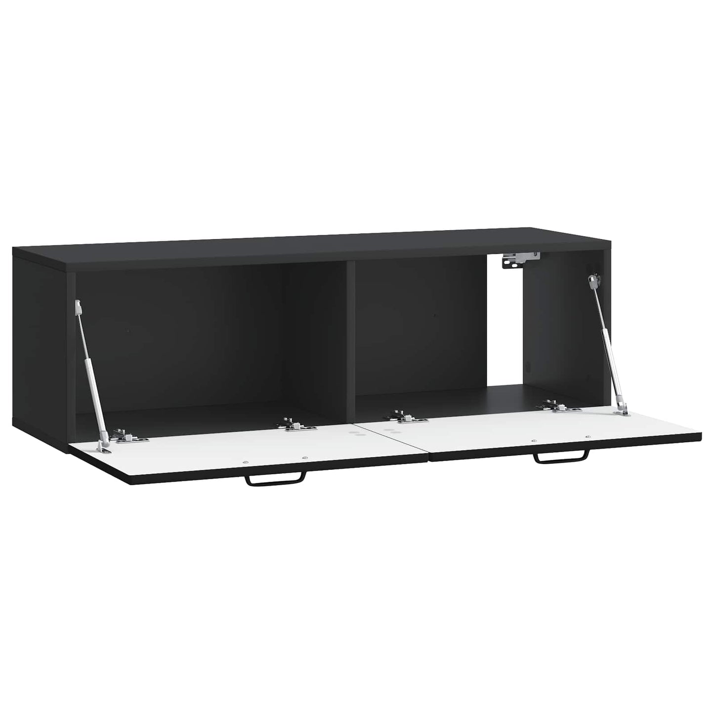 Wall-Mounted TV Cabinet Black 98 x 31 x 30 cm Engineered Wood