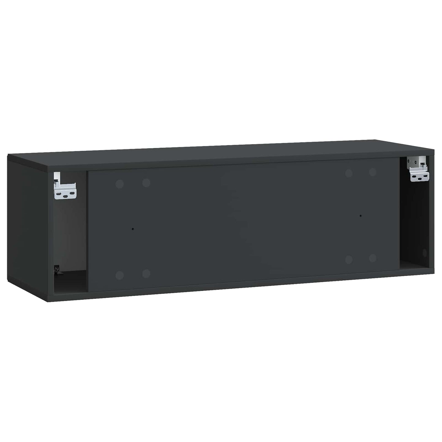 Wall-Mounted TV Cabinet Black 98 x 31 x 30 cm Engineered Wood